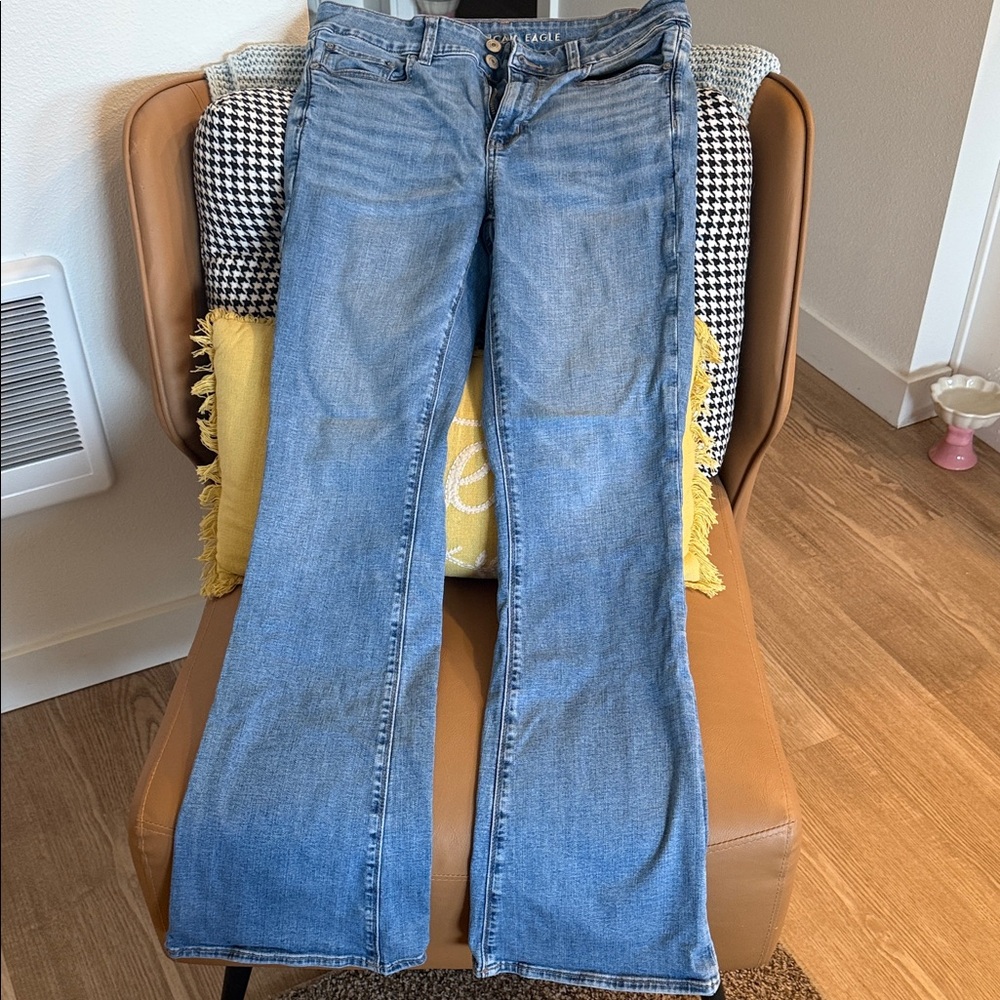 American Eagle Outfitters Light Blue Flare Jeans